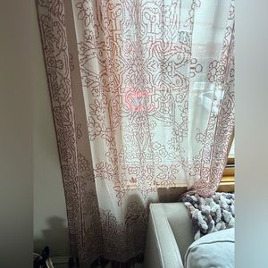 Urban outfitters Amari chiffon window curtains